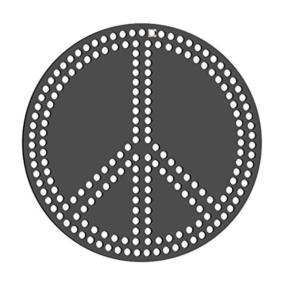 Rhinestone Genie RT3-SYM002 Peace Sign Magnetic Rhinestone Template