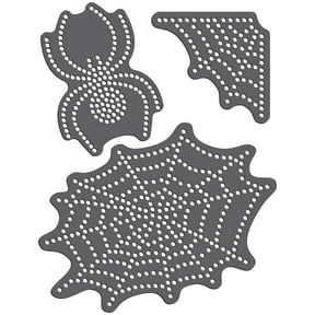 Rhinestone Genie Spider and Web Magnetic Rhinestone Template, Black