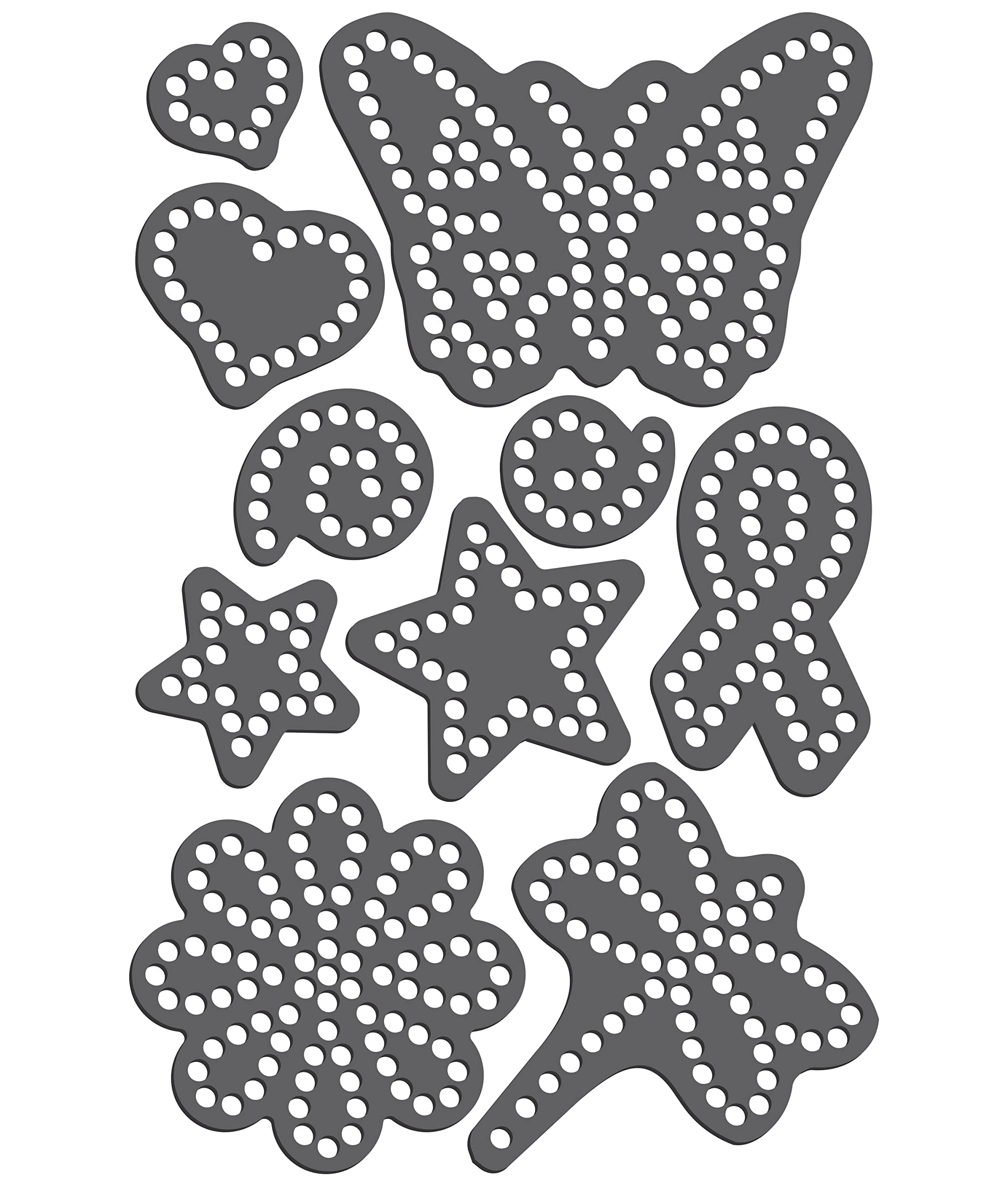 Rhinestone Genie Variety Magnetic Rhinestone Template, Black - Walmart.com
