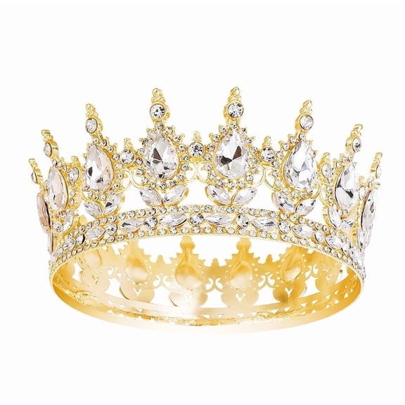 Rhinestone Gold Tiara