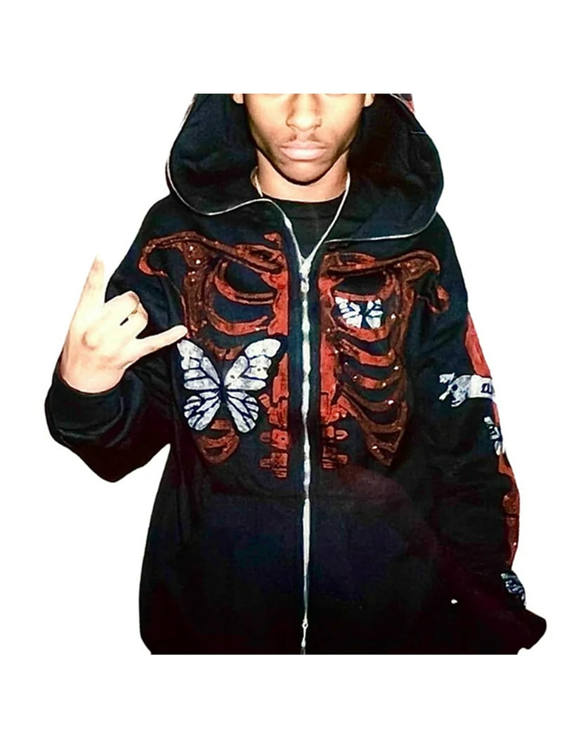 Rhinestone Graphic Hoodie with Head Cover,Oversized
