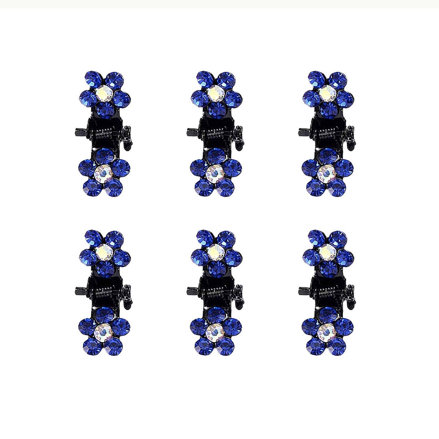 Rhinestone Hair Claws Mini Hair Claw Clips Glitter Barrettes crystal