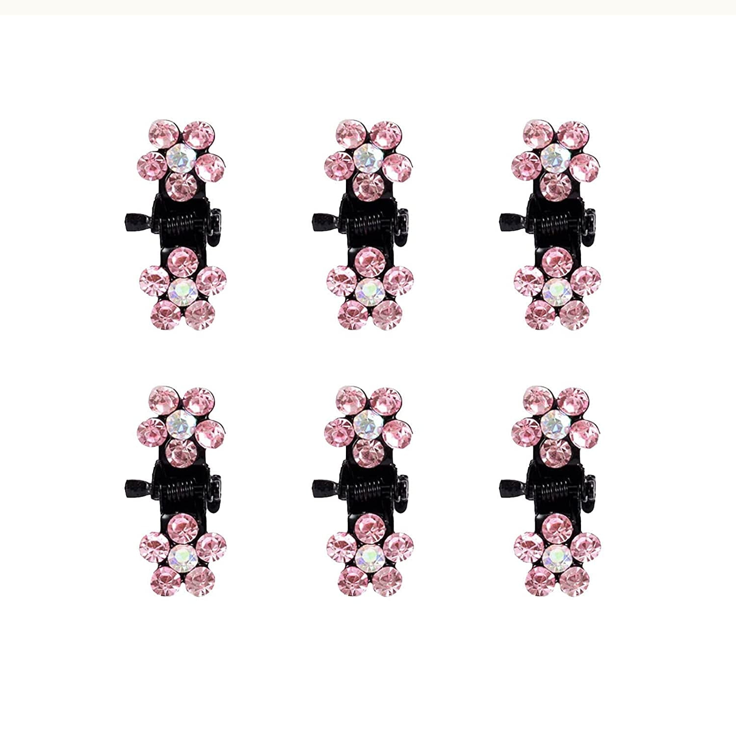 Rhinestone Hair Claws Mini Hair Claw Clips Glitter Barrettes crystal