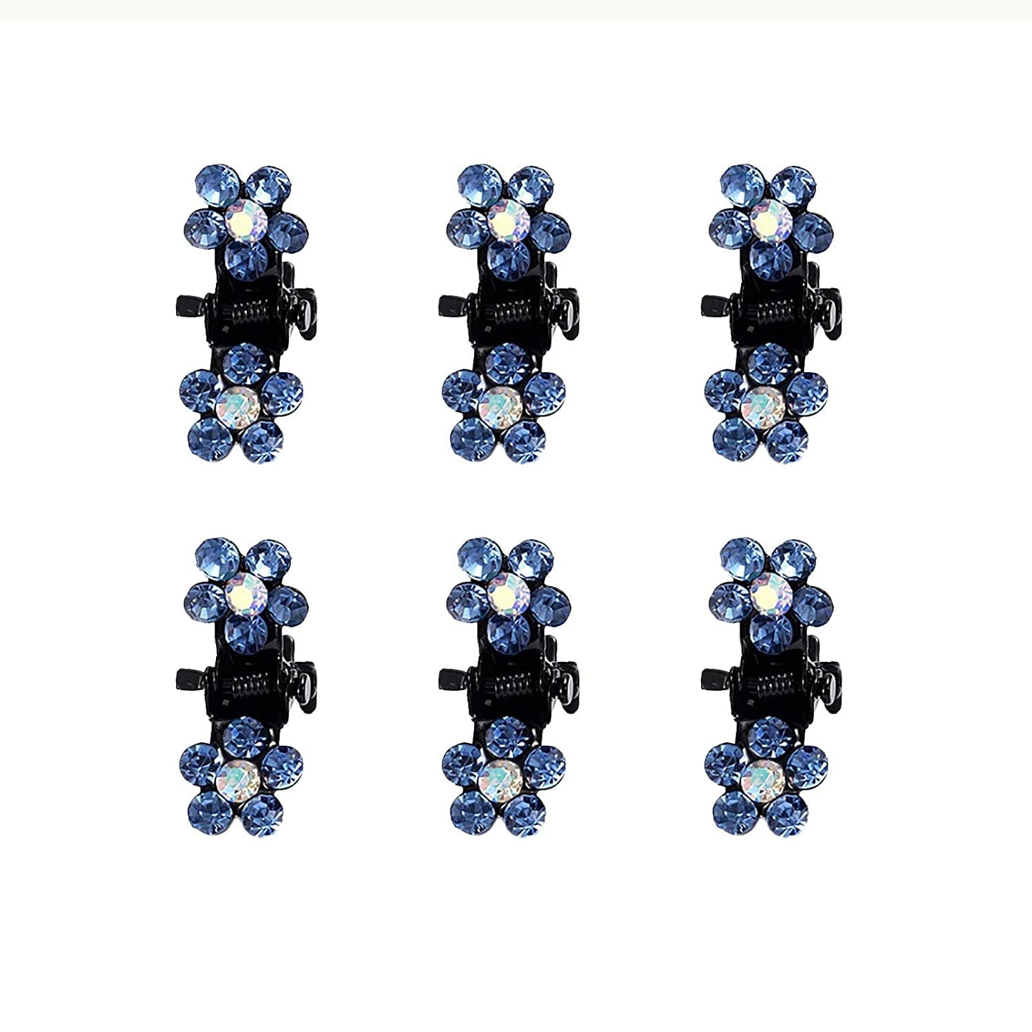 Rhinestone Hair Claws Mini Hair Claw Clips Glitter Barrettes crystal