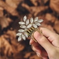 thumbnail image 1 of Rhinestone Hair Comb Bridal Hair Pieces Crystal Brides Headpiece Hair Jewelry Glitter Wedding Hair Accessories for Women and Girls(3-Rose Gold), 1 of 4