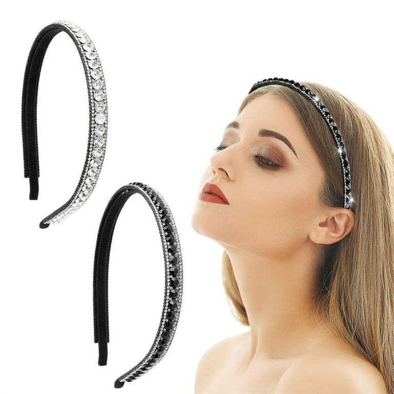Rhinestone Headband for Women,Bling Sparkly Diamond Headband