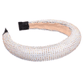 thumbnail image 1 of Rhinestone Headband for women Padded Velvet crystal Beaded Wide Hairband Statement Wedding Headpiece Fashion womens headbands, 1 of 5