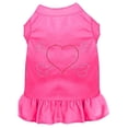 thumbnail image 1 of Rhinestone Heart & Crossbones Dress, Bright Pink - Extra Small - Size 8, 1 of 1