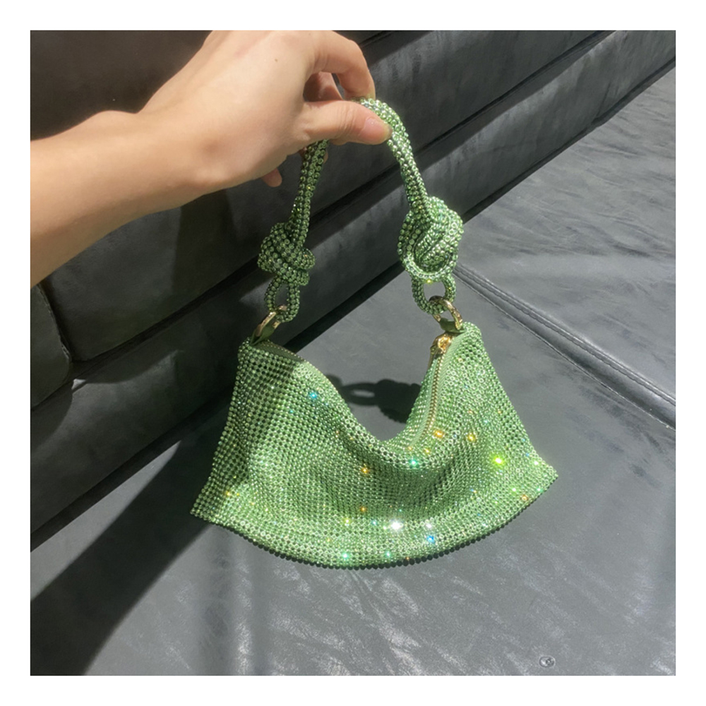 Rhinestone Hobo Bag Rhinestone Purses Bling Purse Top Handle Handbag