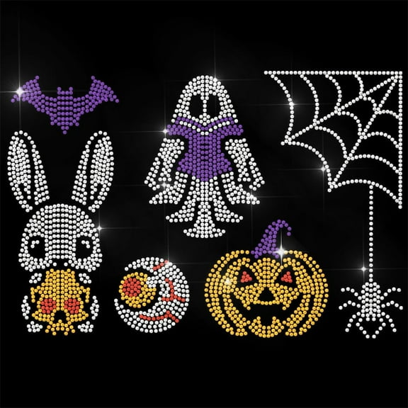 Rhinestone Iron on Transfer Elements Bling Diamond Hotfix Patches for Clothes 11.6"x8.2" Large Iron On Sequin Applique for Jeans Caps Bag T-Shirts Shoes DIY Decor