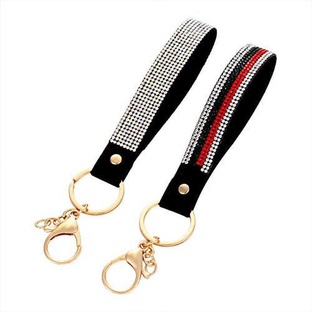 KESYOO 2pcs car key chain key wristlet rhinestone lanyard keychain Lanyard  Key Chain key lanyard for men keychains for women keychain accessories for  women Metal crystal man Ornament at  Women's Clothing