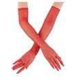 thumbnail image 1 of Rhinestone Long Fishnet Gloves Mesh Rave Gloves Bling Elbow Length Evening Party Glove for Women and Girls, 1 of 2