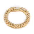 thumbnail image 1 of Rhinestone Luxury Pet Supplies Metal Material Dog Accessories Fighting Necklace Dog Jewelry Pet Chain Necklace Collar GOLD 55CM, 1 of 8