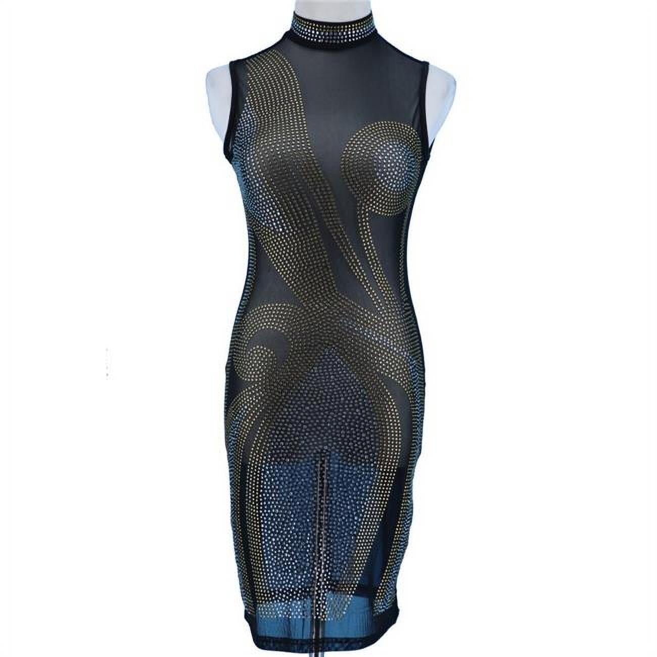 slim fit dress slacks MARAYA Golden Rhinestone Mesh Long Sleeve Mini Dress With Slip dress –  THEIDEACRAFTS: Feather Dress | Elegant & Sexy Dress main image 0