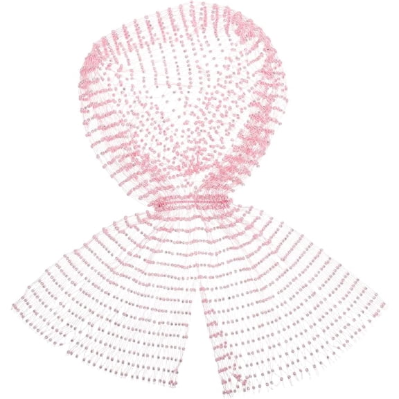 Rhinestone Mesh Headband for Women - Sparkly Wide Head Scarf, Fishnet Rave Hair Wrap with Crystals, Nightclub Headwear for Parties, Music Festivals and Dancing