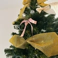 thumbnail image 1 of Life Glow Rhinestone Mesh Ribbon Wrap Roll Christmas Tree Decorative Gold 4.75" x 10 Yard, 1 of 9