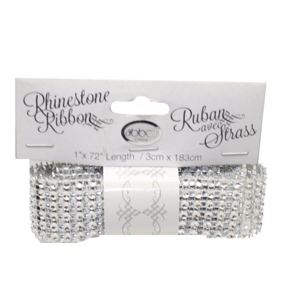 Rhinestone Mesh Ribbon