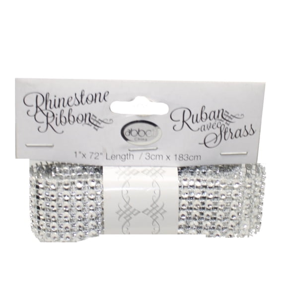 Rhinestone Mesh Ribbon
