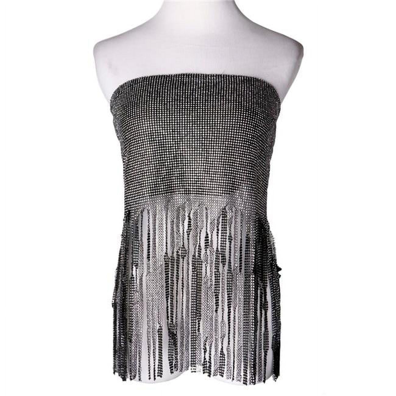 ★REST&RECREATION★ 22 MESH TOP Rhinestone Mesh Top & Wrap, Black - Walmart.com