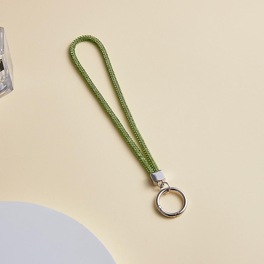 Rhinestone Mobile Phone Lanyard Diamondinlaid Keychain Short Antilost