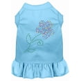 thumbnail image 1 of Rhinestone Multi Flower Dress, Baby Blue - 2XL - Size 18, 1 of 1