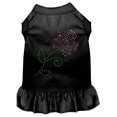 thumbnail image 1 of Rhinestone Multi Flower Dress, Black - Small - Size 10, 1 of 1