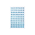 thumbnail image 1 of Rhinestone Multi Shape Blue Gem for Crafts Concert Festival Face Decor Blue Party Decorations for Birthday and Event Diy Art Projects 1 Sheet, 1 of 3