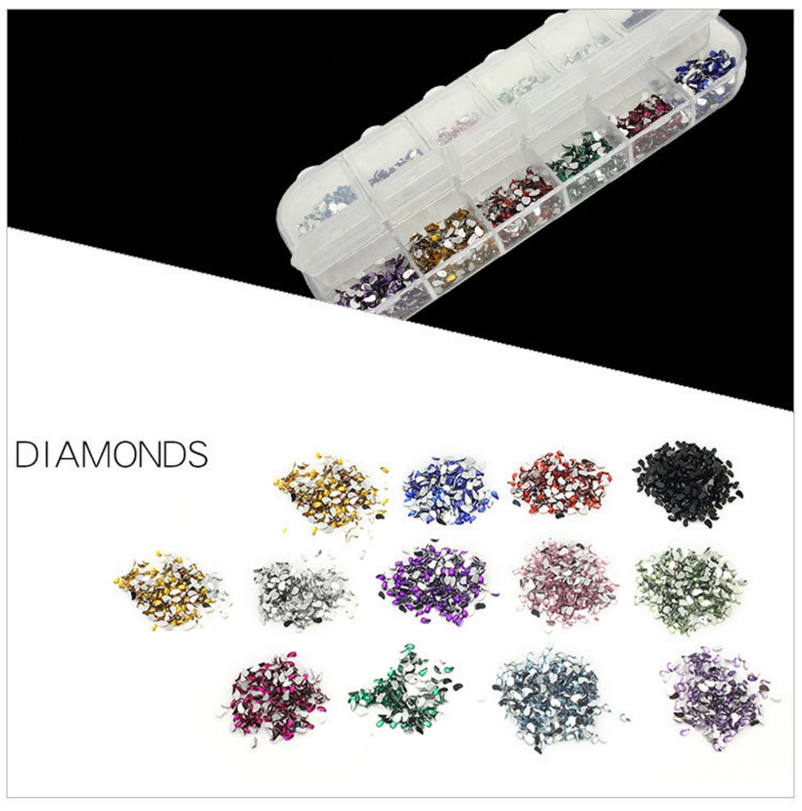 Rhinestone on Nails Nail Sponge for French Tip Nail Kits That Come with Everything Nail Packaging Long on Nails with Rhinestones Rhinestone Applicator Impress Nails Short Nail