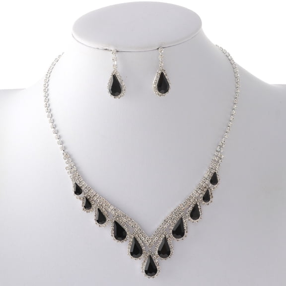 Rhinestone Necklace Set