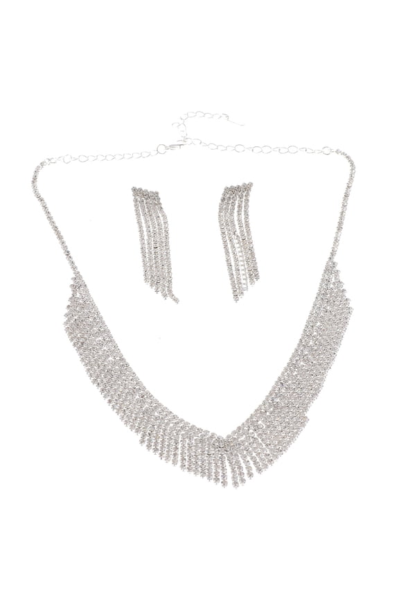 Rhinestone Necklace Set