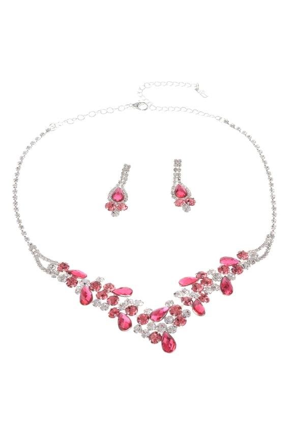Rhinestone Necklace Set