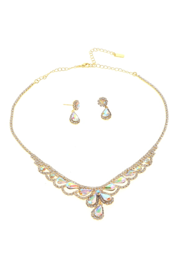 Rhinestone Necklace Set