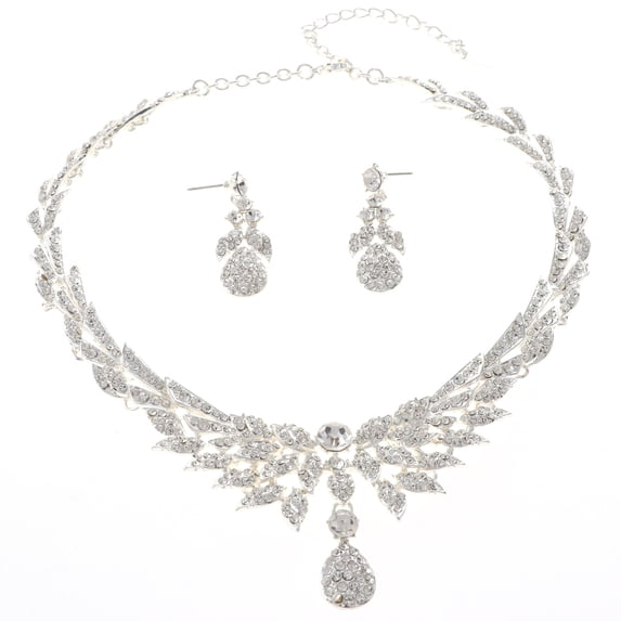 Rhinestone Necklace Set