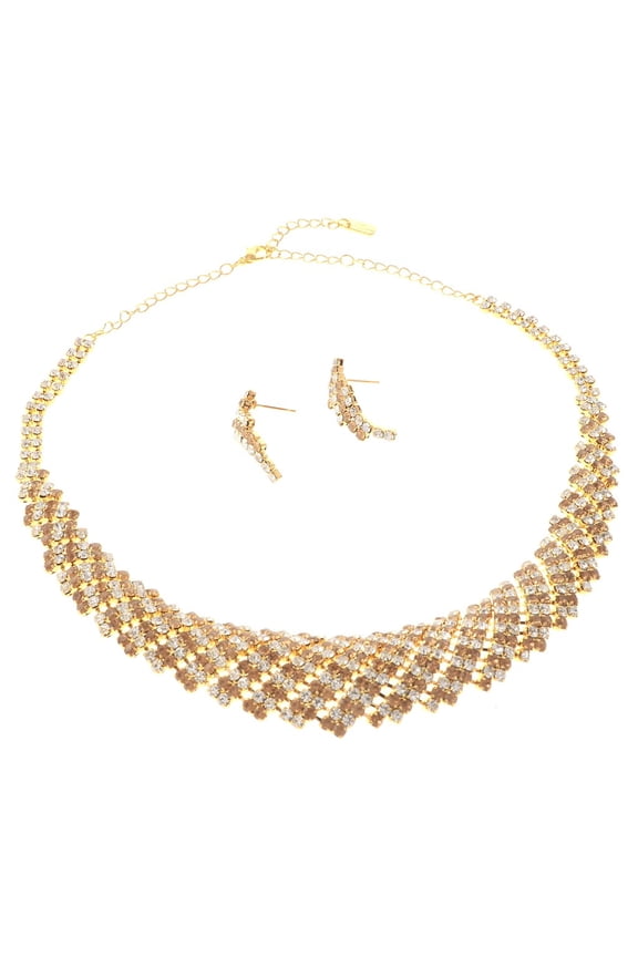 Rhinestone Necklace Set