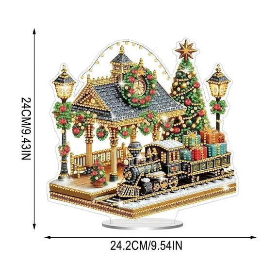 Rhinestone Ornament Kit,Full Drill Diamond Art Decoration with Complete Materials for Handmade Home,Desktop and Office Decor