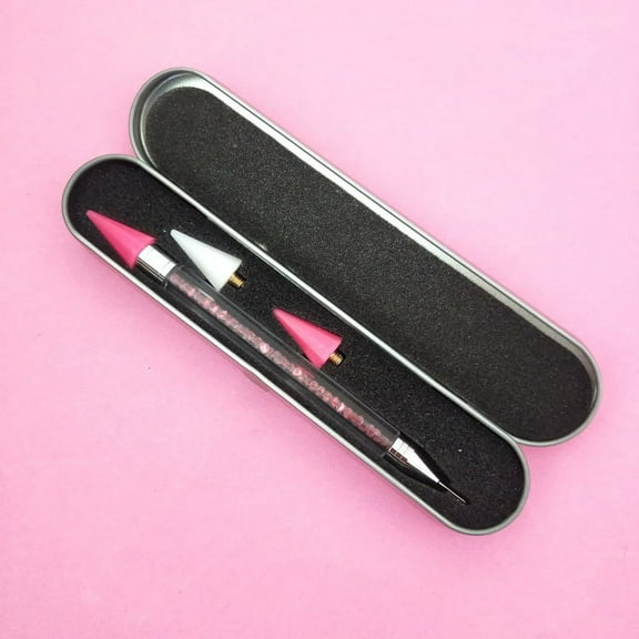 Rhinestone Picker Dotting Pen Nail Dotting Tool Double Head Wax Pen, Rhinestone Pickup Tool for DIY Nail Ar