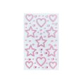 thumbnail image 1 of Rhinestone Pink Heart Star Face Gems 6 Inch Self-Adhesive Makeup Body Art for Festival Decor Party Crafts, 1 Pack, 1 of 4