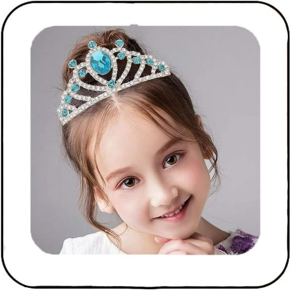 Rhinestone Princess Tiaras Silver Dress Up Costume Crowns Girl Crown Crystal Birthday Party Headband Tiara with Comb