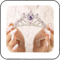 Rhinestone Princess Tiaras Silver Dress Up Costume Crowns Girl Crown Crystal Birthday Party Headband Tiara with Comb