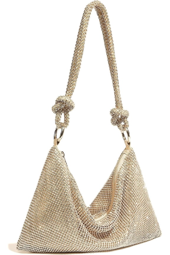 Rhinestone Purse Sparkly Evening Bag Small Sequin Party Wedding Disco Holiday Purses for Women