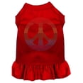 thumbnail image 1 of Rhinestone Rainbow Peace Dress, Red - 3XL, 1 of 1