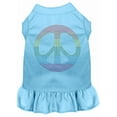 thumbnail image 1 of Pet Dog  Cat Dress Rhinestone, "Rainbow Peace", 1 of 11
