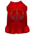 thumbnail image 1 of Pet Dog  Cat Dress Rhinestone, "Rainbow Peace", 1 of 11