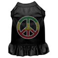 thumbnail image 1 of Rhinestone Rasta Peace Dress, Black - 4X, 1 of 1