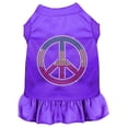 thumbnail image 1 of Rhinestone Rasta Peace Dress, Purple - 4X, 1 of 1