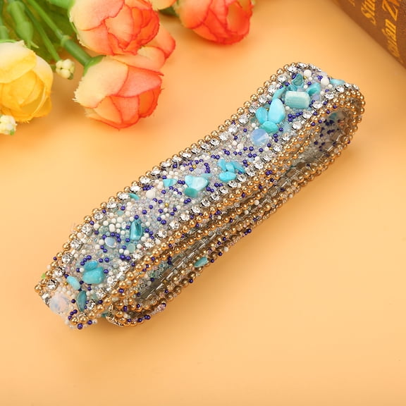 Rhinestone Ribbon, Diamond Wrap Roll,100*2cm Rhinestone Ribbon Sparkle Small Wrap Roll Decoration