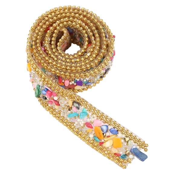 Rhinestone Ribbon, Diamond Wrap Roll,100*2cm Rhinestone Ribbon Sparkle Small Wrap Roll Decoration