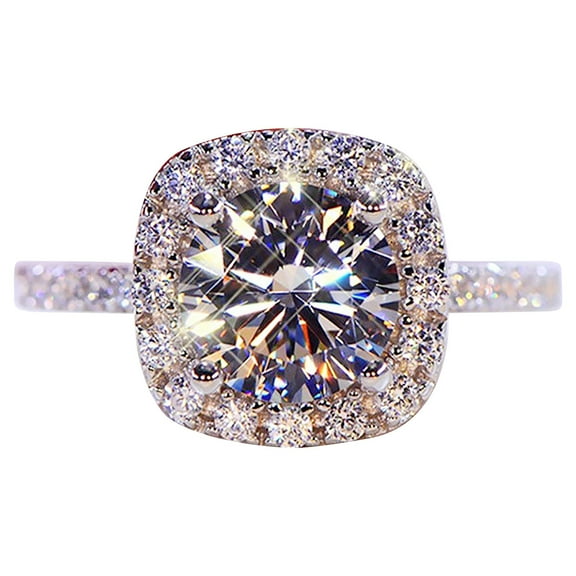 Rhinestone Ring Set for Women Fashion Jewelry Exquisite Design Bridal Party Gift Birthday Mother Day Accessory Alloy Material Hypoallergenic