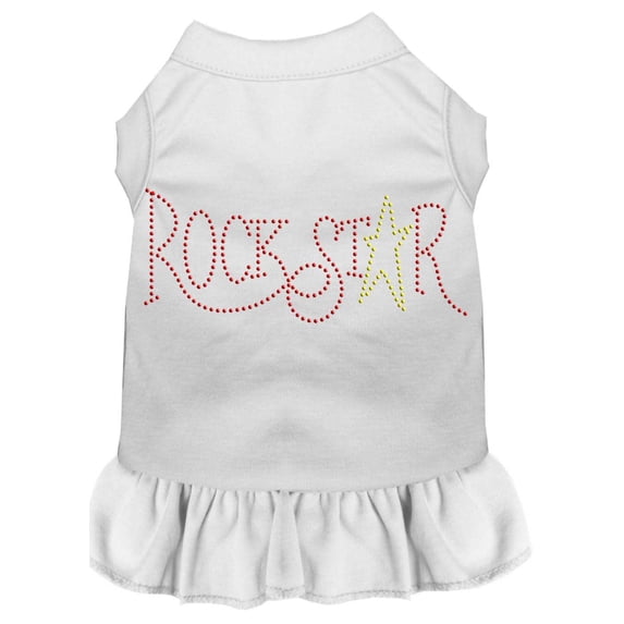 Pet Dog Cat Dress Rhinestone, "RockStar"