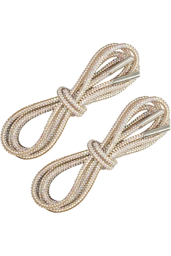 Rhinestone Round Shoe Laces Shiny Round Shoe Laces Rhinestone Glitter Rope Bling Shoe Laces Round Shoe Laces Drawstring Cords Hoodie String Replacement for Sweatpants 47 Inch 1pc